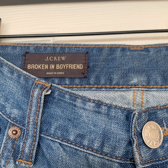 J. Crew Broken in Boyfriend Jeans, size 28 - Picture 2 of 5
